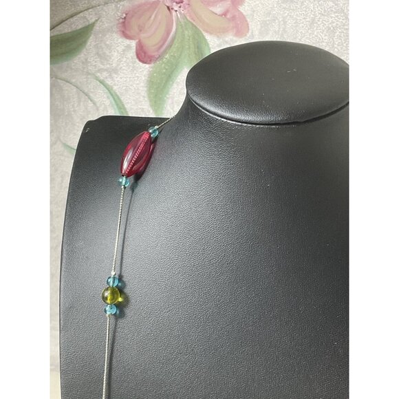 Colorful Beaded Necklace With Multicolor Beads - Picture 2 of 4